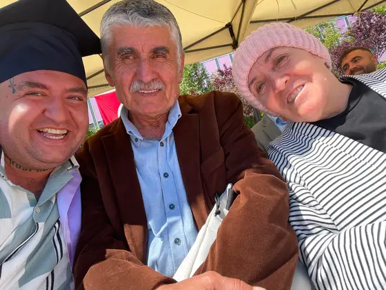 Annem, babam ve ben.